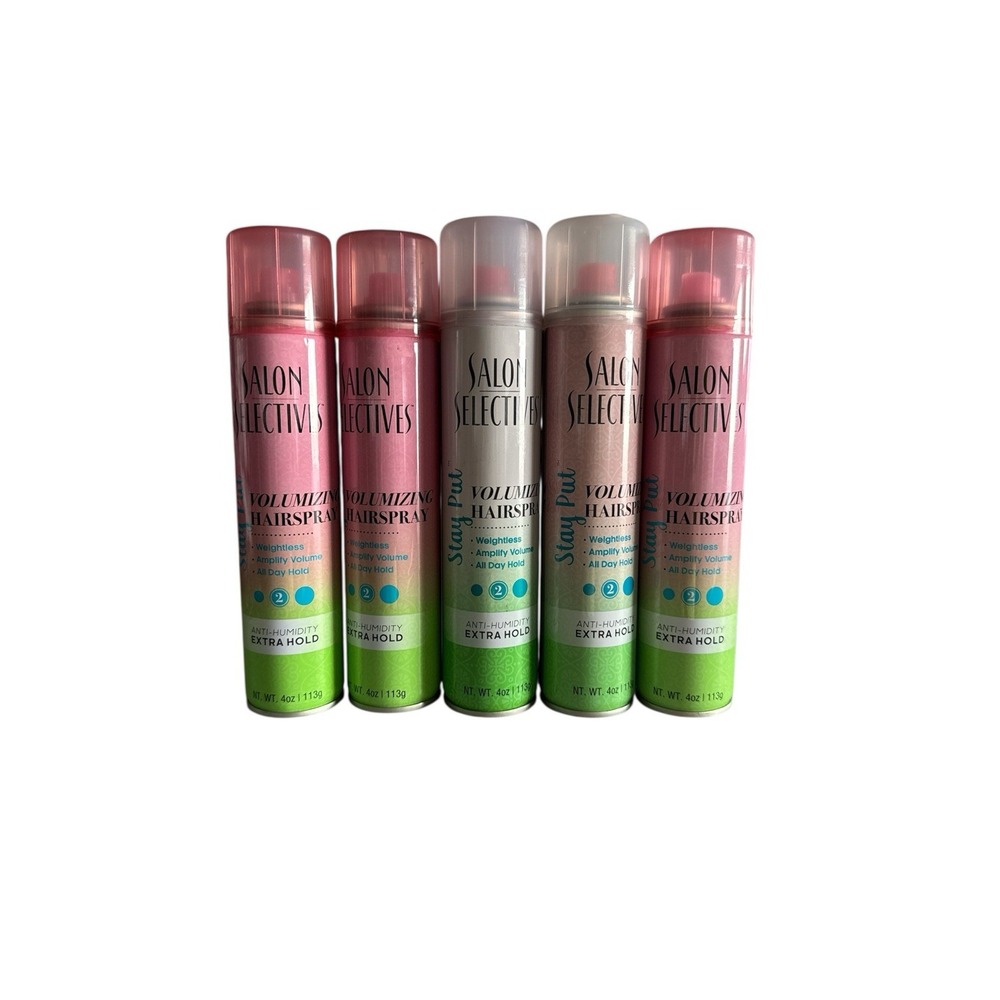 SALON SELECTIVES VOLUMIZING HAIRSPRAY Stay Put EXTRA HOLD 4 oz NEW ORIGINAL